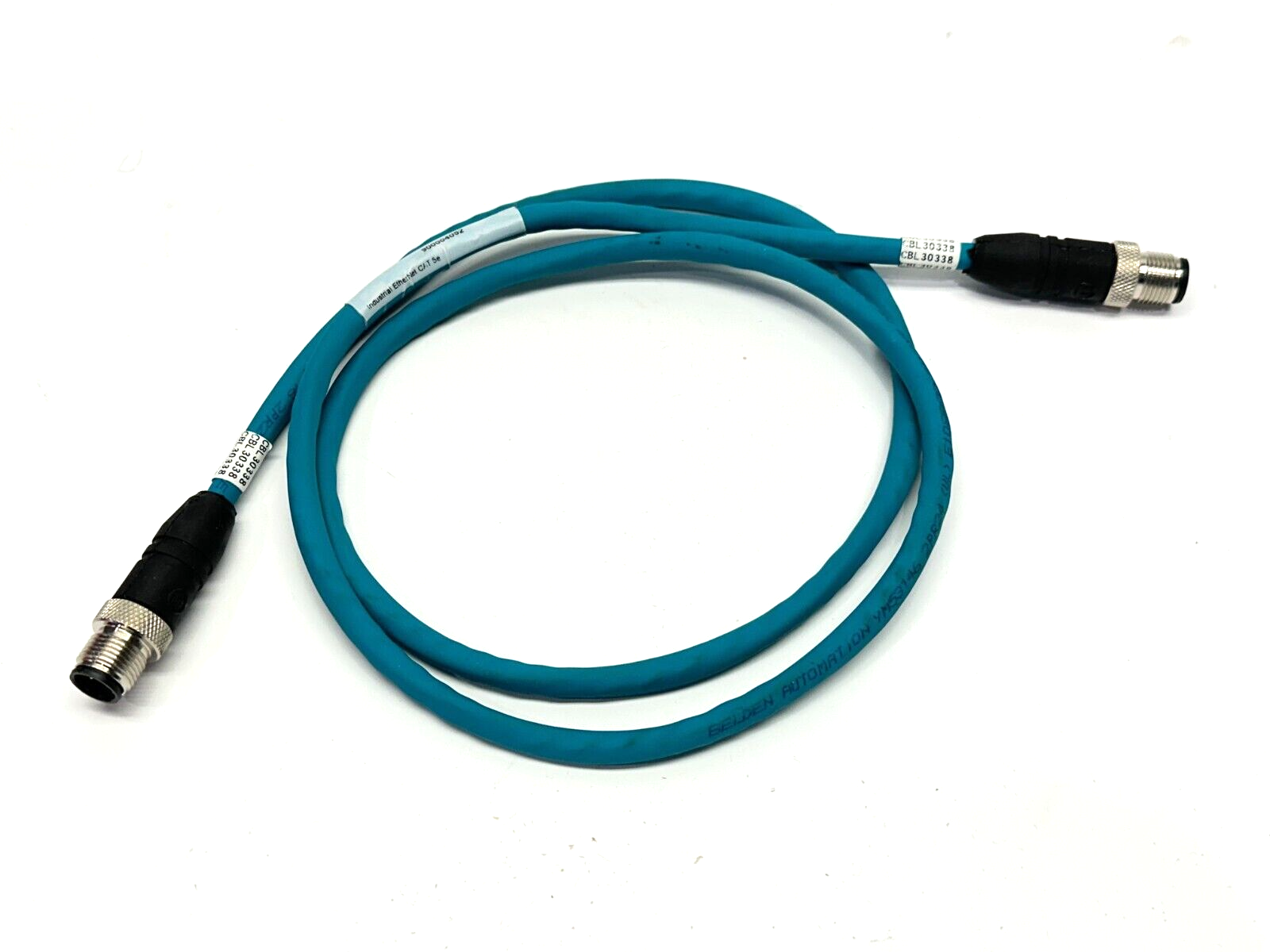 Lumberg Automation 0985 806 100/1M Double-Ended Cordset M/M M12 4-Pin 1m - Maverick Industrial Sales