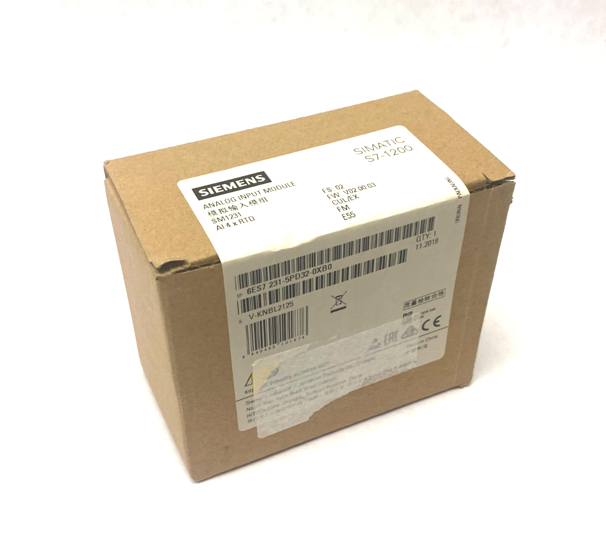 Siemens 6ES7 231-5PD32-0XB0 SIMATIC S7-1200 Analog Input Module SM1231 AI 4xRTD - Maverick Industrial Sales