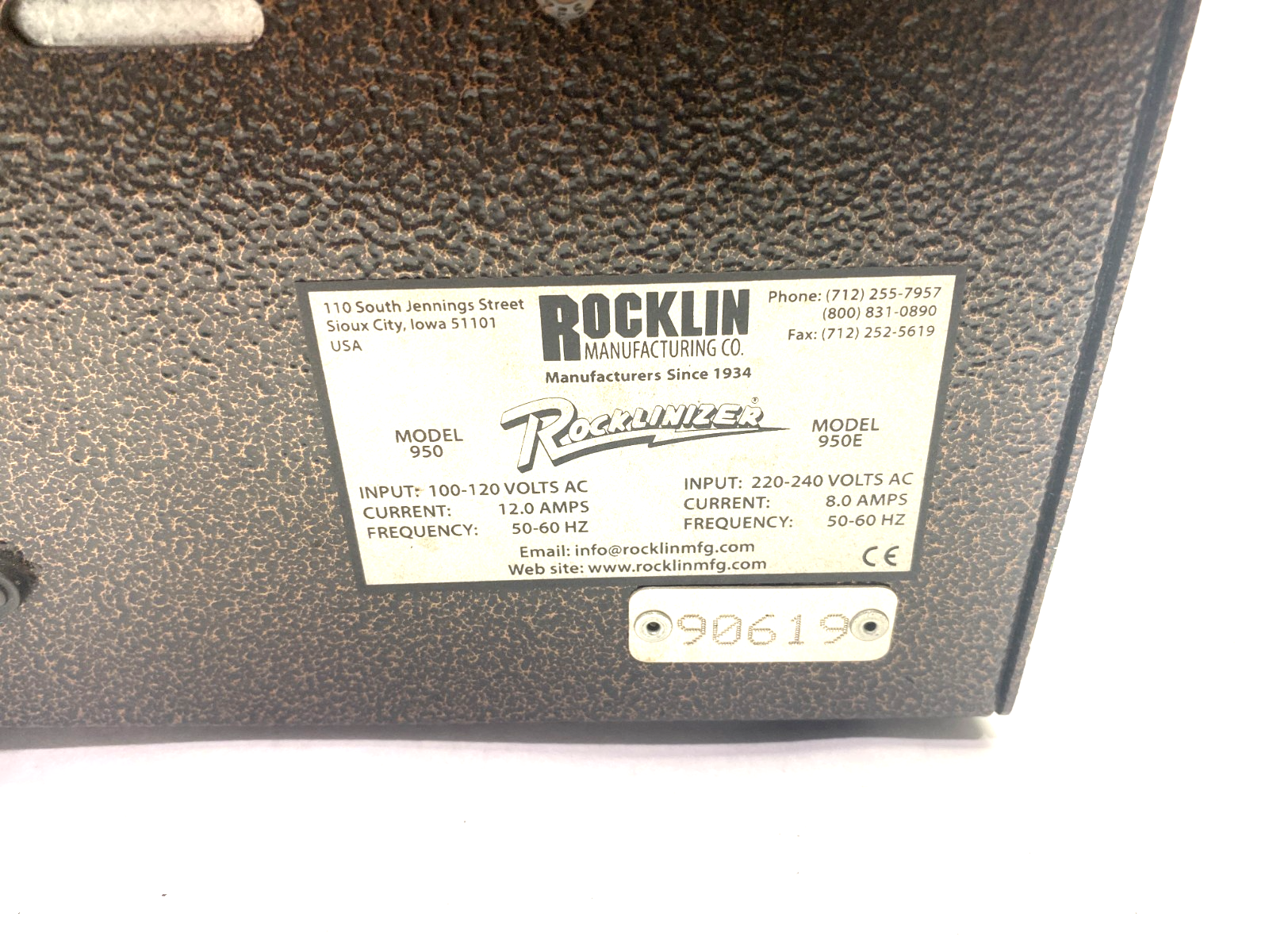 Rocklin 950E Rocklinizer Carbide Application Machine w/ 950-400 Deposit Gun - Maverick Industrial Sales