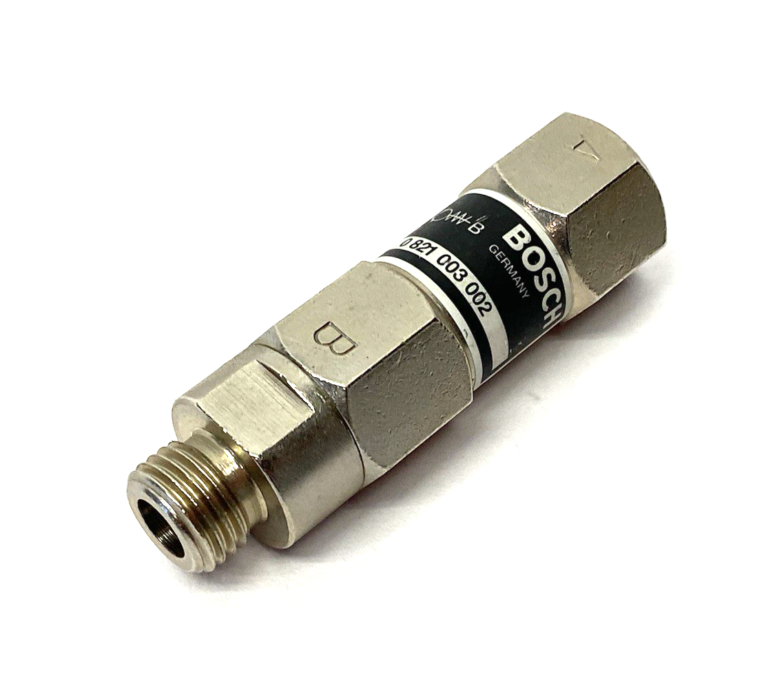 0821003002 | Bosch Rexroth Aventics Non-Return Poppet Valve, Series NR01 1/4" - New Other - Maverick Industrial Sales