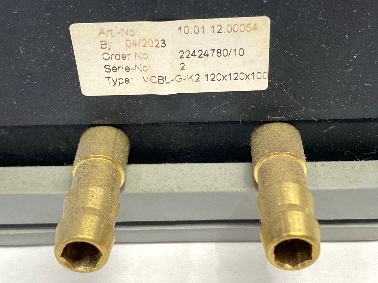 Schmalz 10.01.12.00054 Vacuum Pod Block w/ Pin 120mm x 120mm x 100mm VCBL-G-K2 - Maverick Industrial Sales