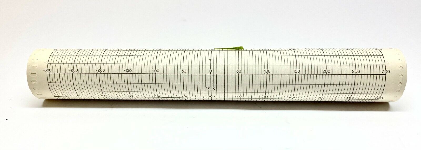 Westronics CT112528 Strip Chart Paper 12-3/8" x 100 FT Roll -300-600 Degree - Maverick Industrial Sales
