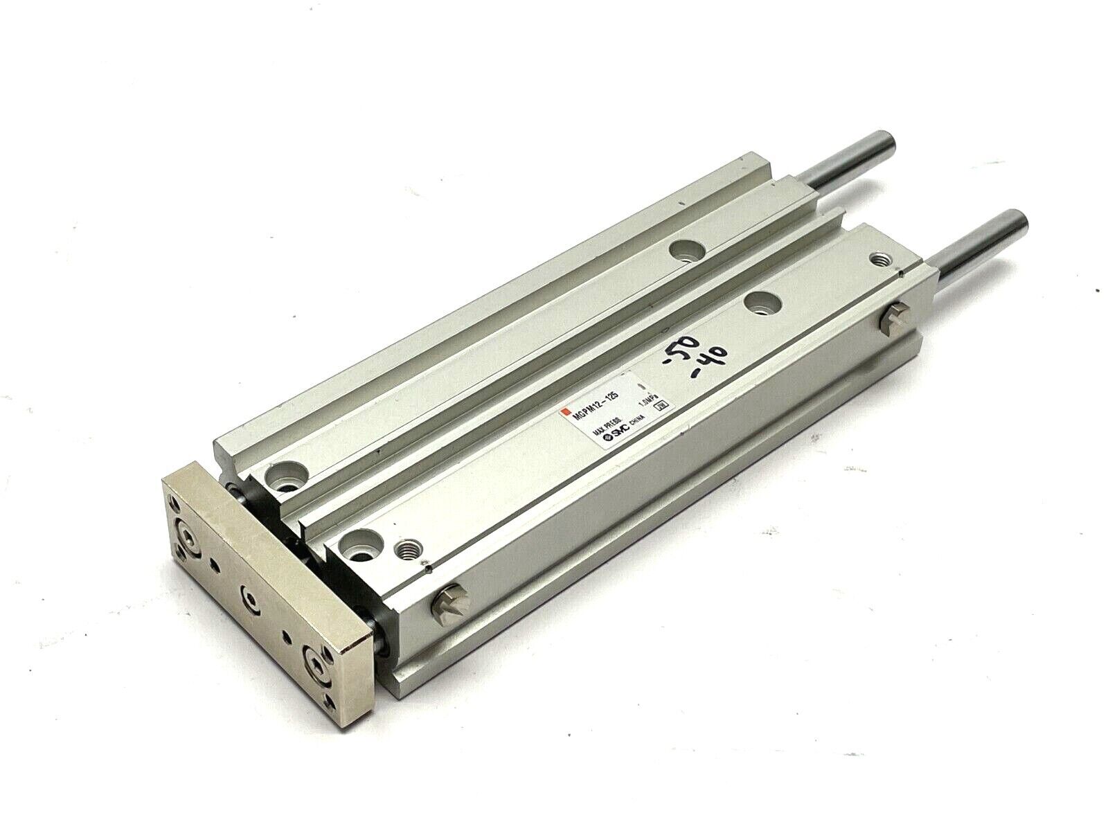 SMC MGPM12-125 Compact Guided Cylinder - Used - Maverick Industrial Sales