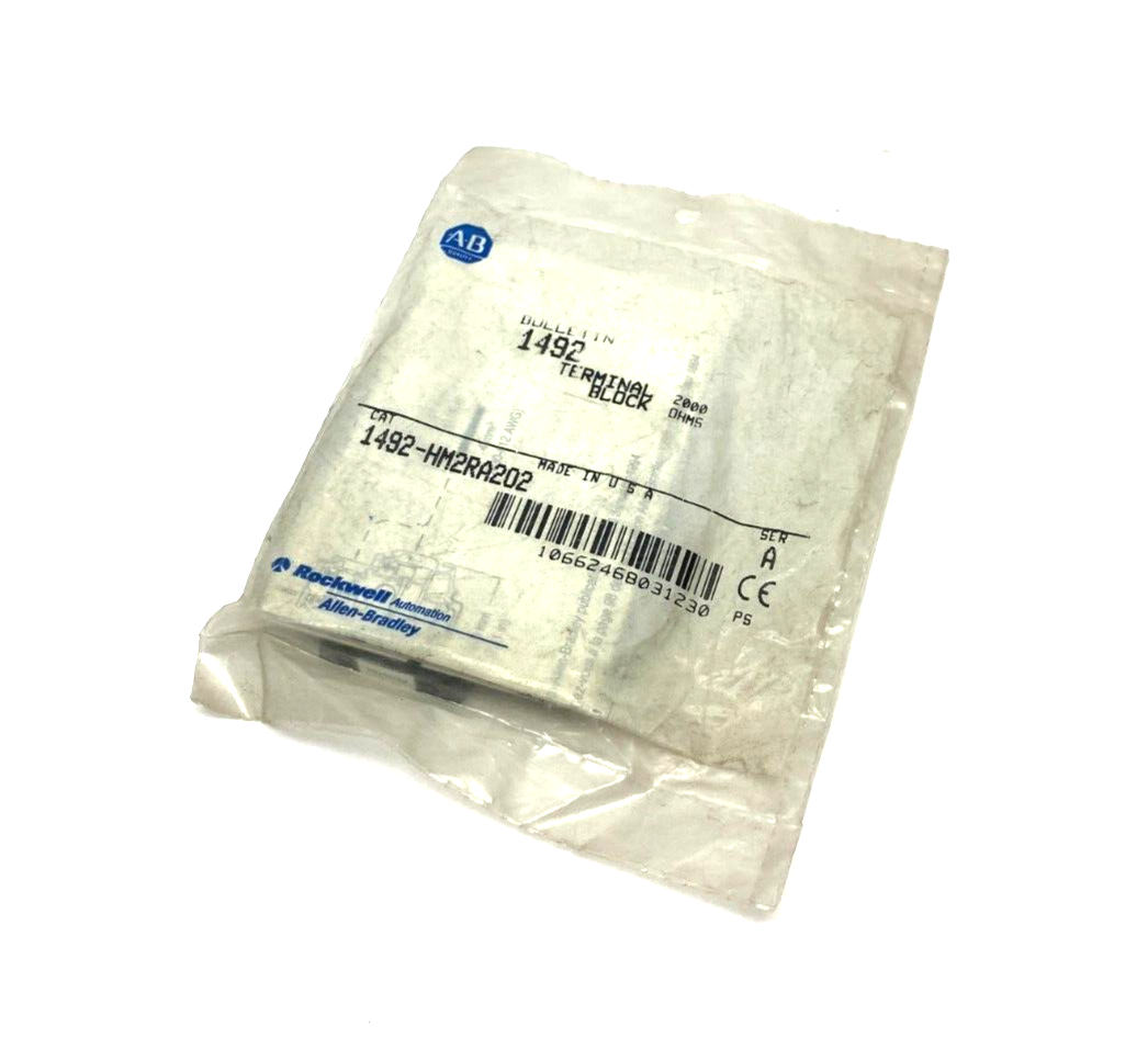 1492-HM2RA202 | Allen Bradley Ser. A Double Circuit Resistor Terminal Block, BLACK - New – Open box - Maverick Industrial Sales