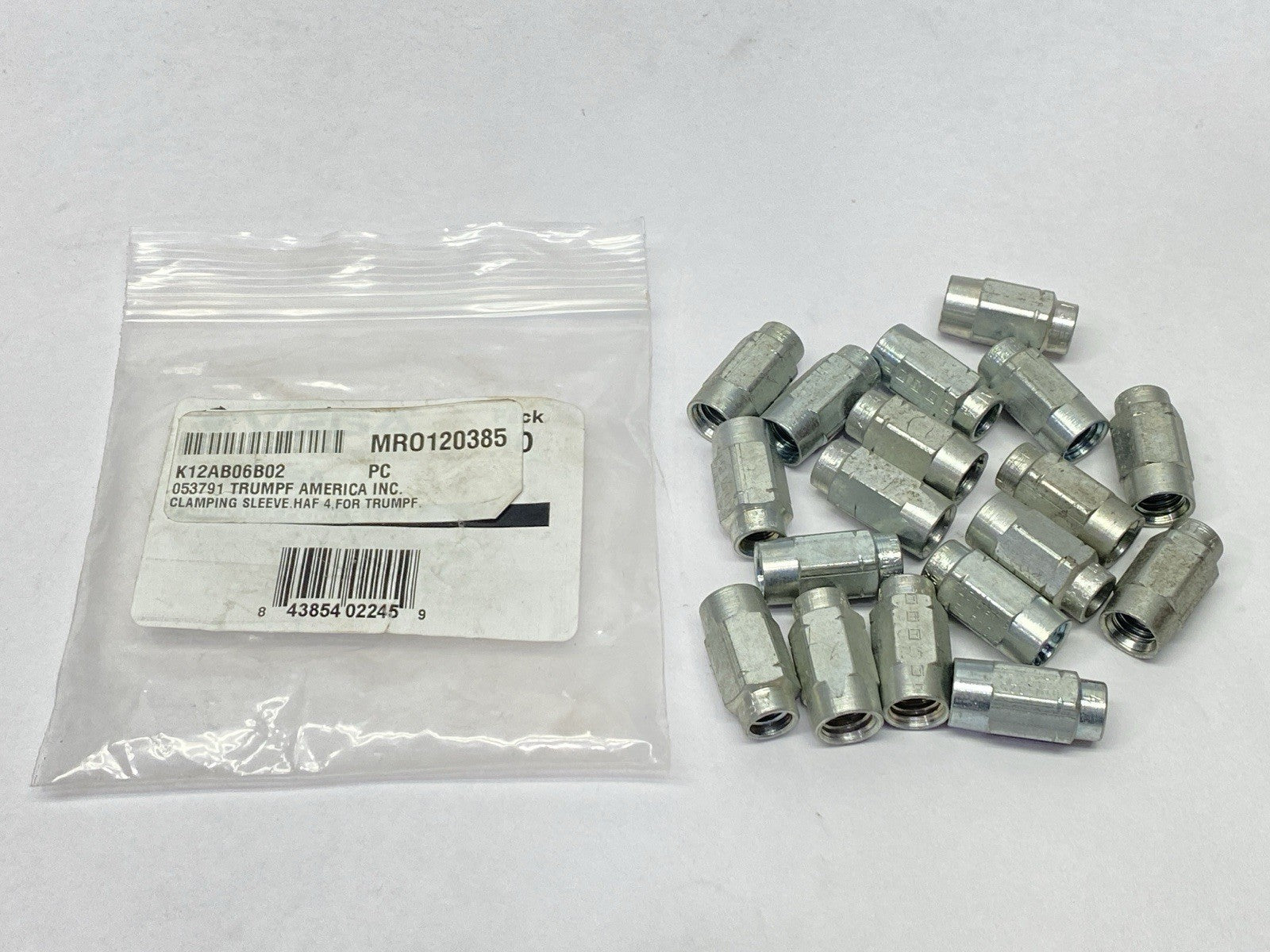 Trumpf 053791 Clamping Sleeve LOT OF 18 - New – Open box - Maverick Industrial Sales