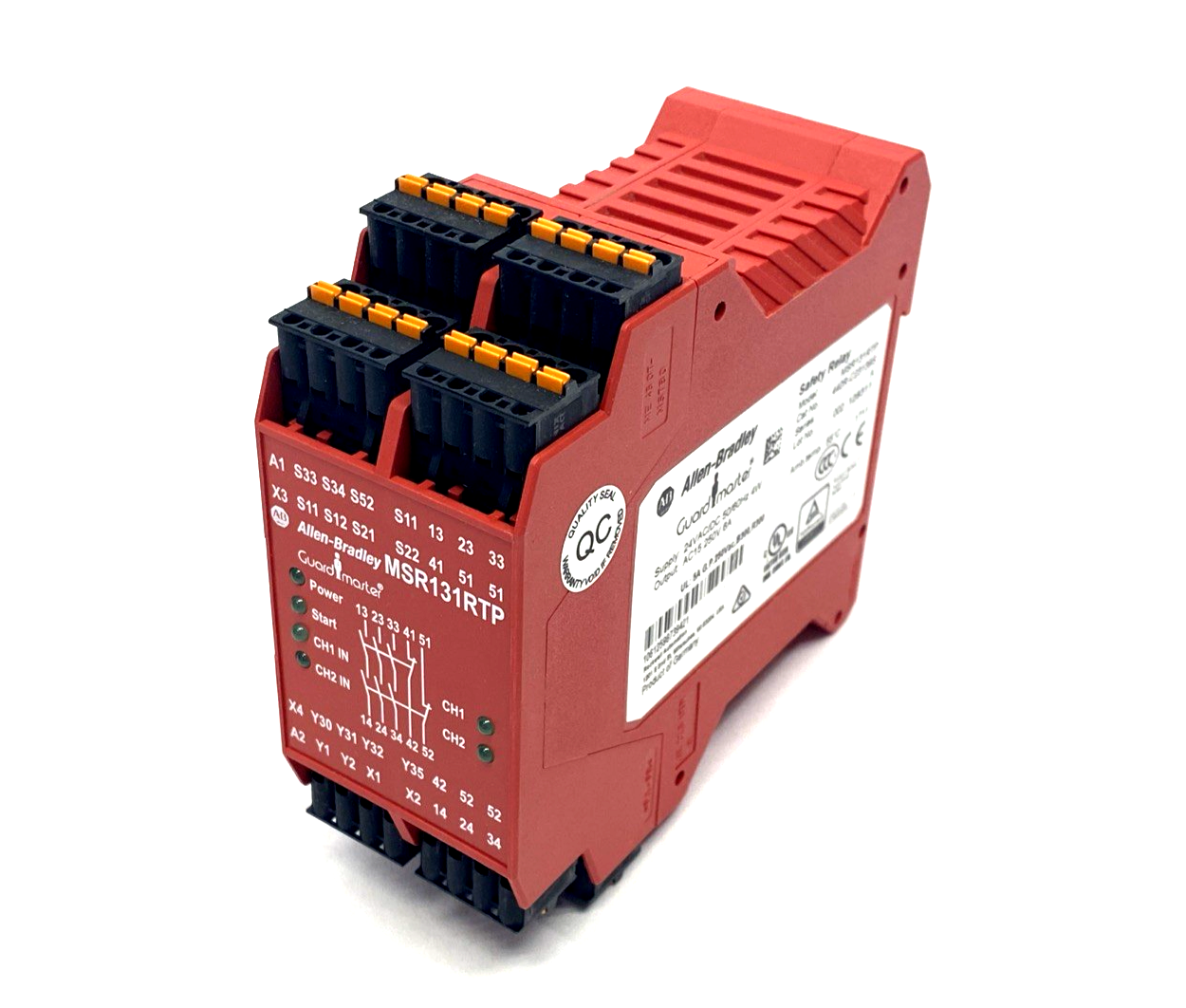 Allen Bradley 440R-C23139S Ser. A Safety Relay 24V AC/DC 4W 250VAC 6A, MSR131RTP - Maverick Industrial Sales