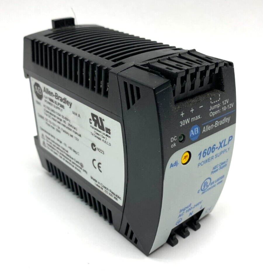 Allen Bradley 1606-XLP30B Ser A Power Supply 100-240VAC .6A 50/60Hz - Used - Maverick Industrial Sales