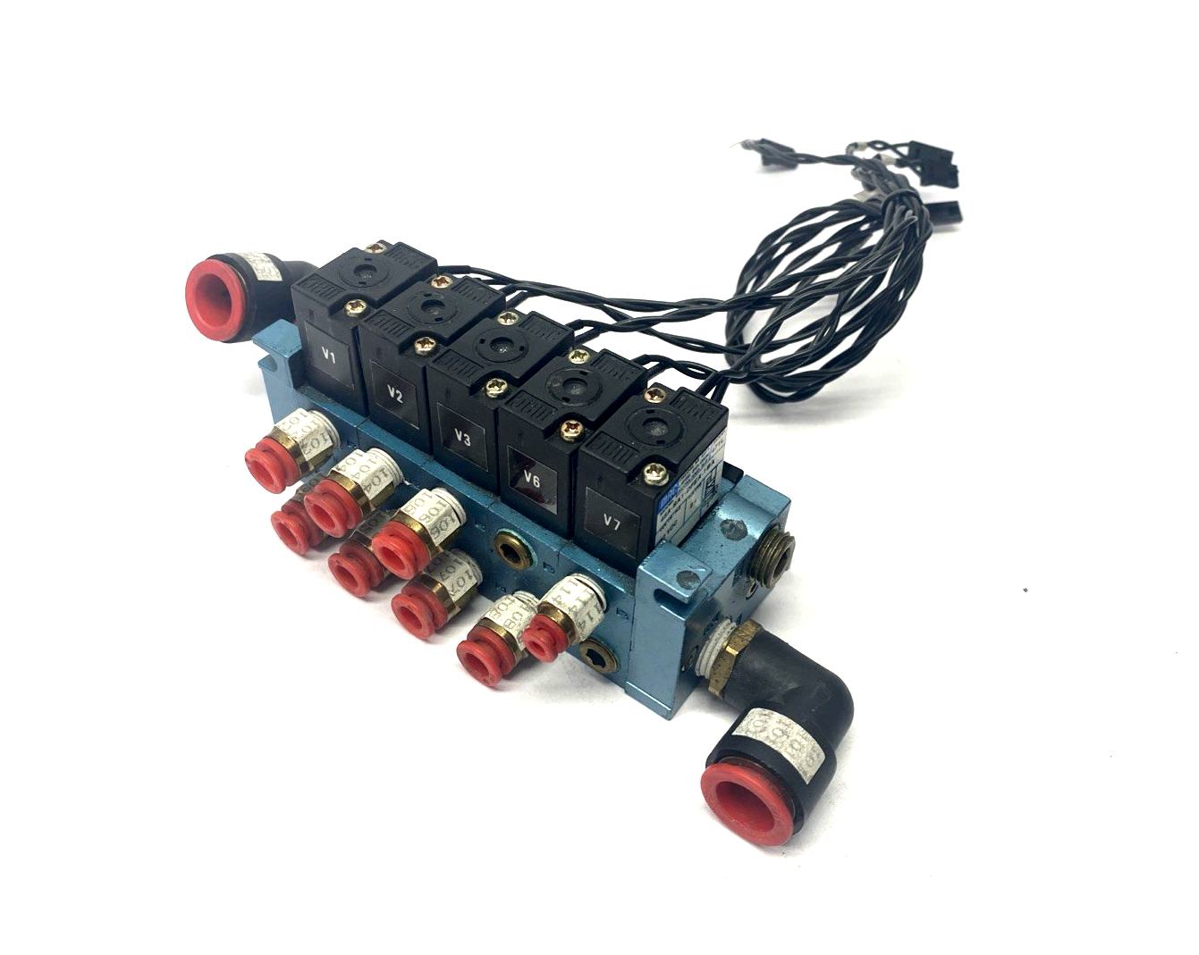 Universal Instruments 47085001/B Valve Pack Manifold Assembly 45A-SA1-DFEA-1BA - Used - Maverick Industrial Sales