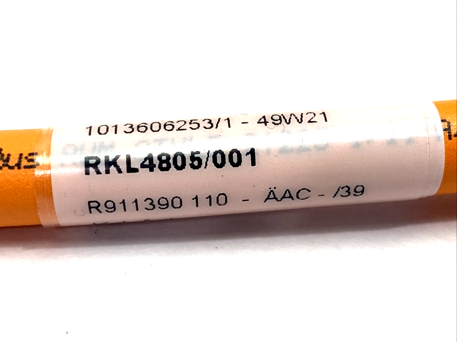 Bosch Rexroth R911390110 Power Cable RKL4805/001,0 RLS1701-INK0670-RLS1702 - Maverick Industrial Sales