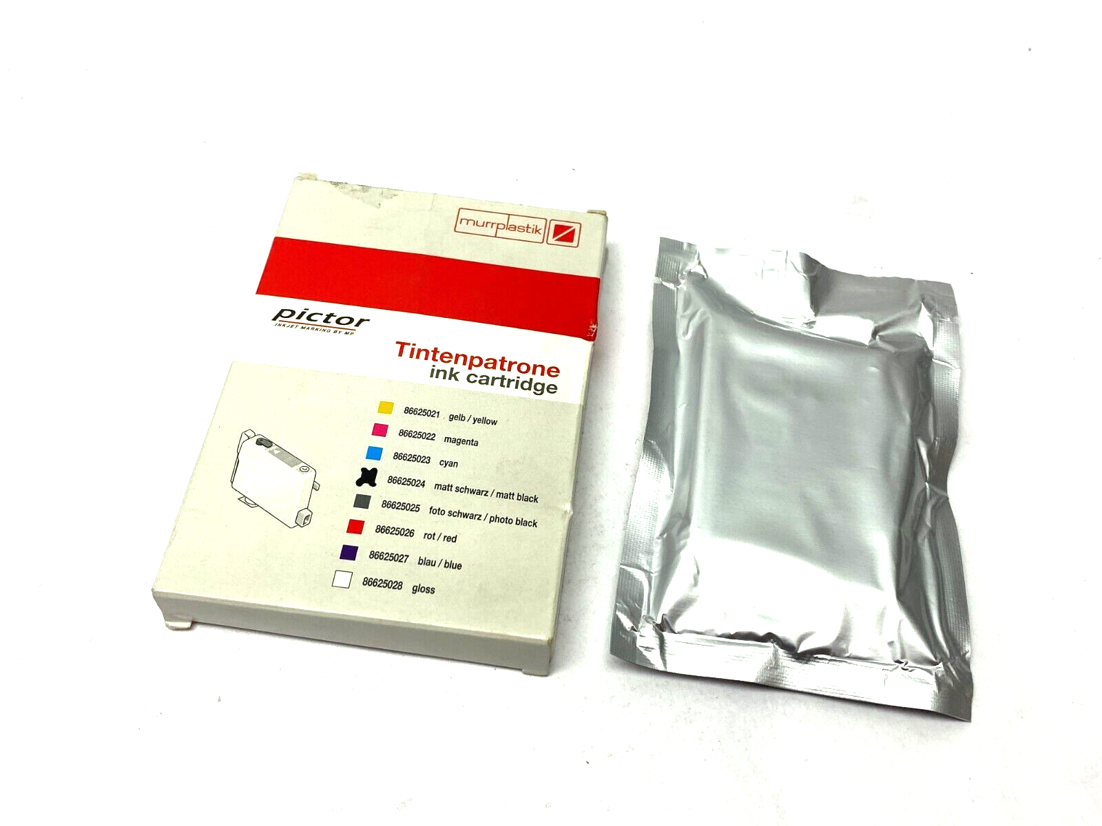 86625024 | Murrplastik Matt/Schwarz Matt Black Pictor Tintenpatroone Ink Cartridge - Open box - Maverick Industrial Sales