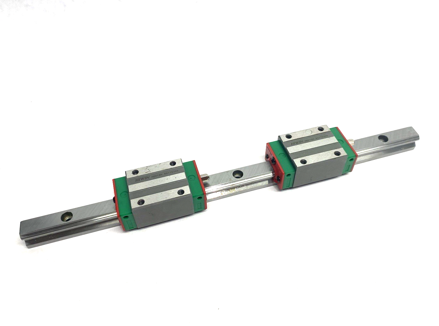 HGH-15-CA-2T300-Z0-C | Hiwin Linear Guideway Block and Rail, 2-Blocks, 300mm Rail - Used - Maverick Industrial Sales