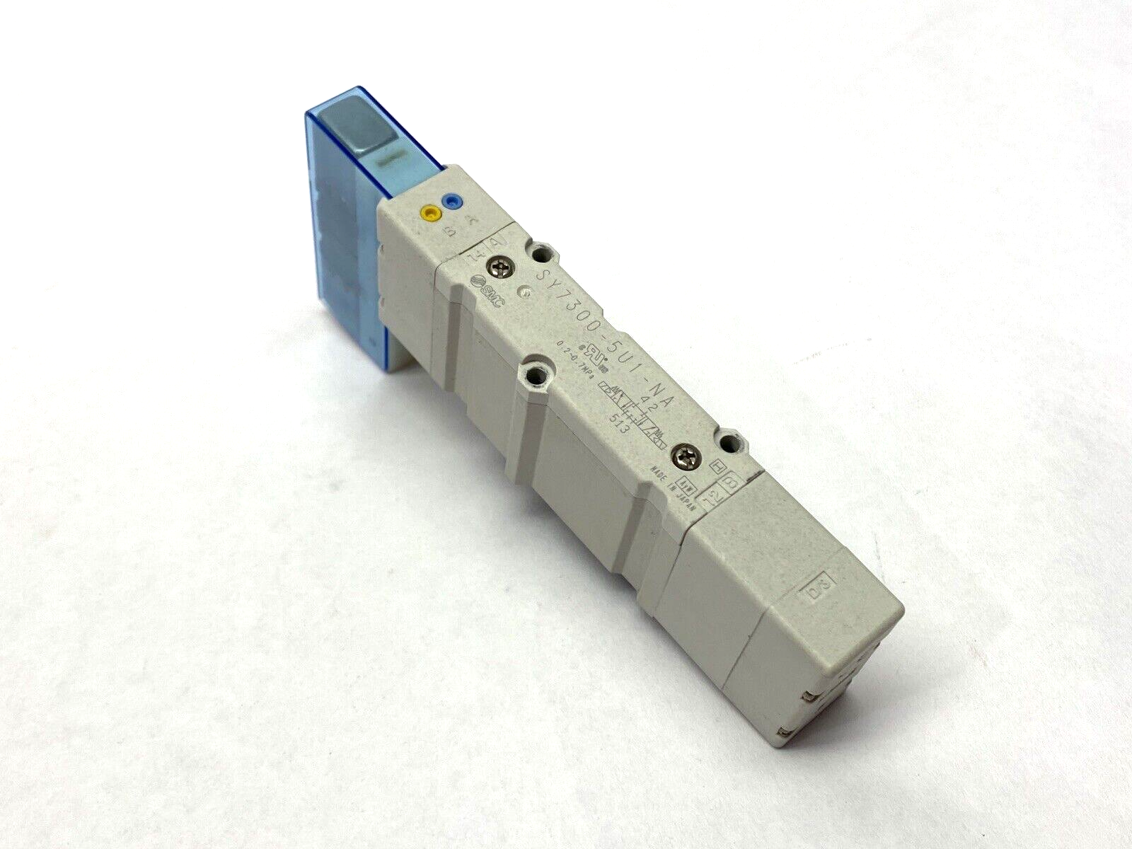 SMC SY7300-5U1-NA Solenoid Valve 5-Port MISSING SCREWS - Used - Maverick Industrial Sales
