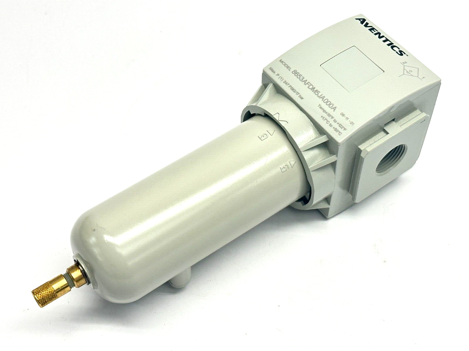 Emerson 8653AFDM5JA000A Aventics Coalescing Filter 0.3 Micron 3/4" NPT - Maverick Industrial Sales