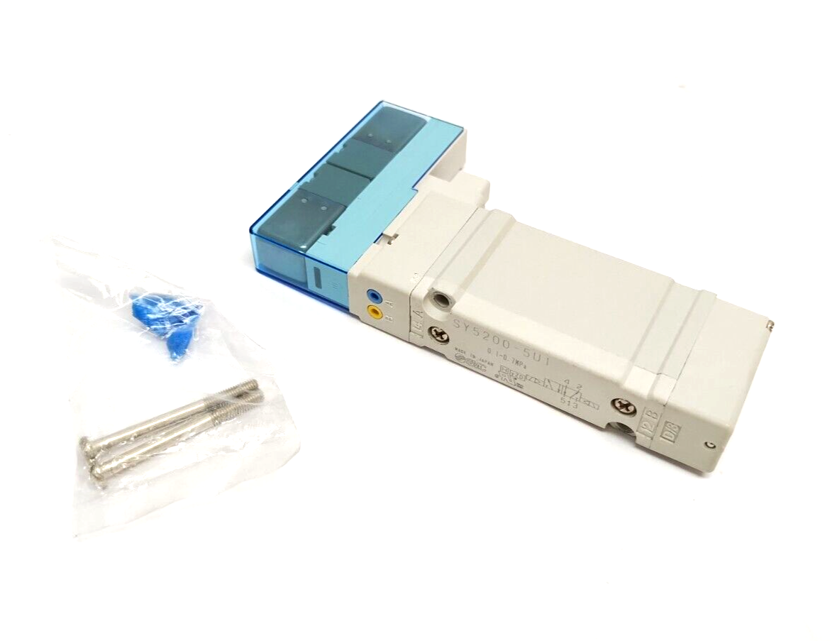 SY5200-5U1 | SMC 2-Position 5-Port Double Solenoid Valve 24VDC - Used - Maverick Industrial Sales