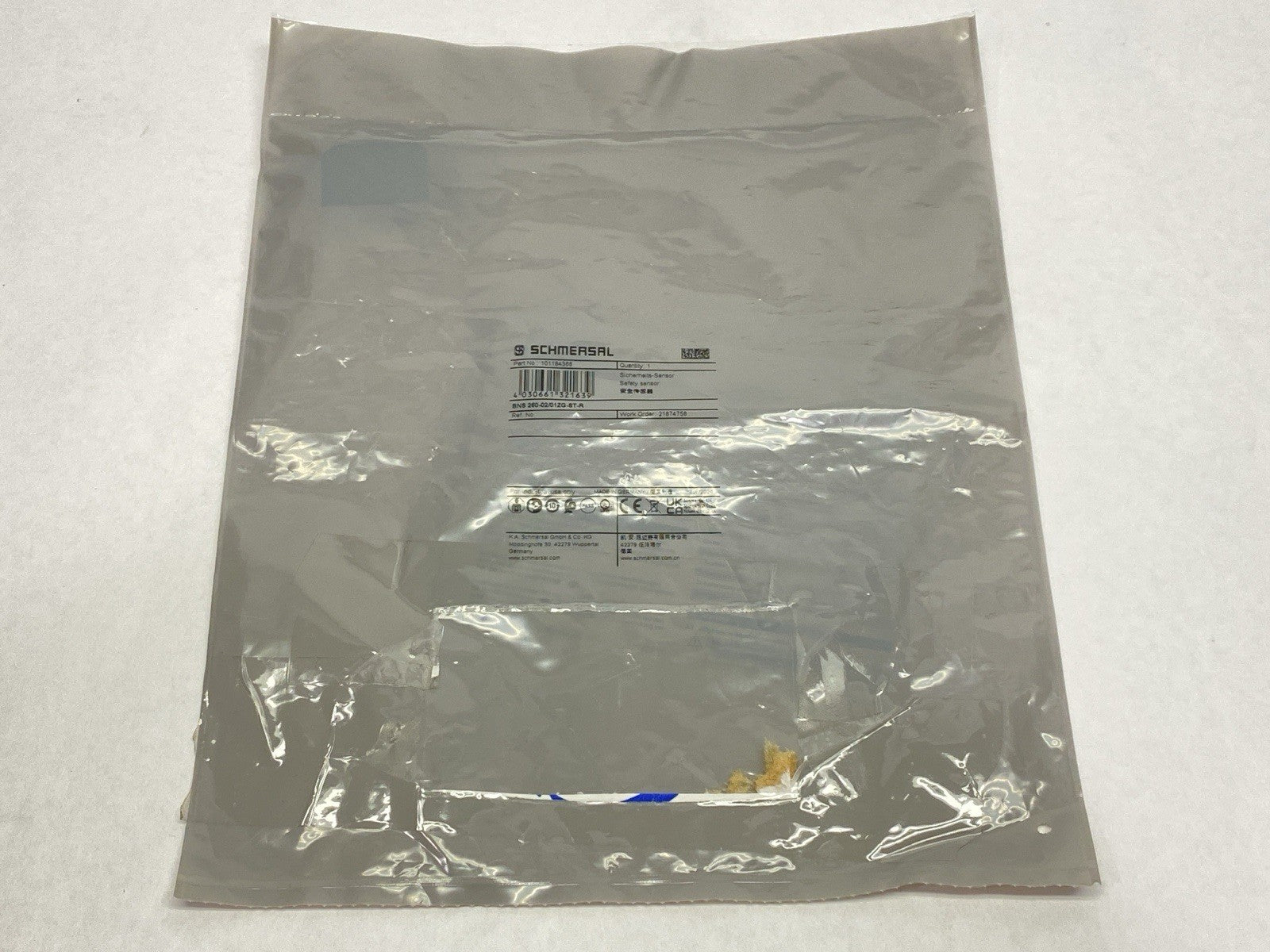 BNS 260-02/01ZG-ST-R | Schmersal Non-Contact Safety Sensor Switch 101184366 - New - Maverick Industrial Sales