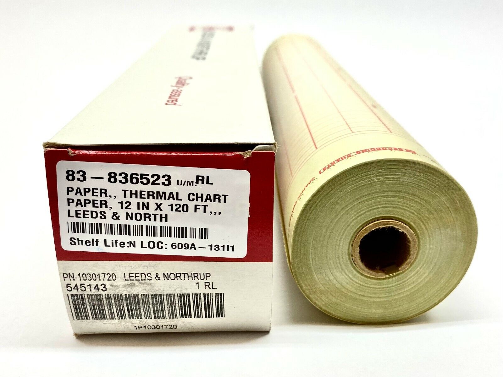 545143 | Leeds & Northrup Chart Paper 12-1/8" Wide 0-15 MILS Range 10301720 - New - Maverick Industrial Sales