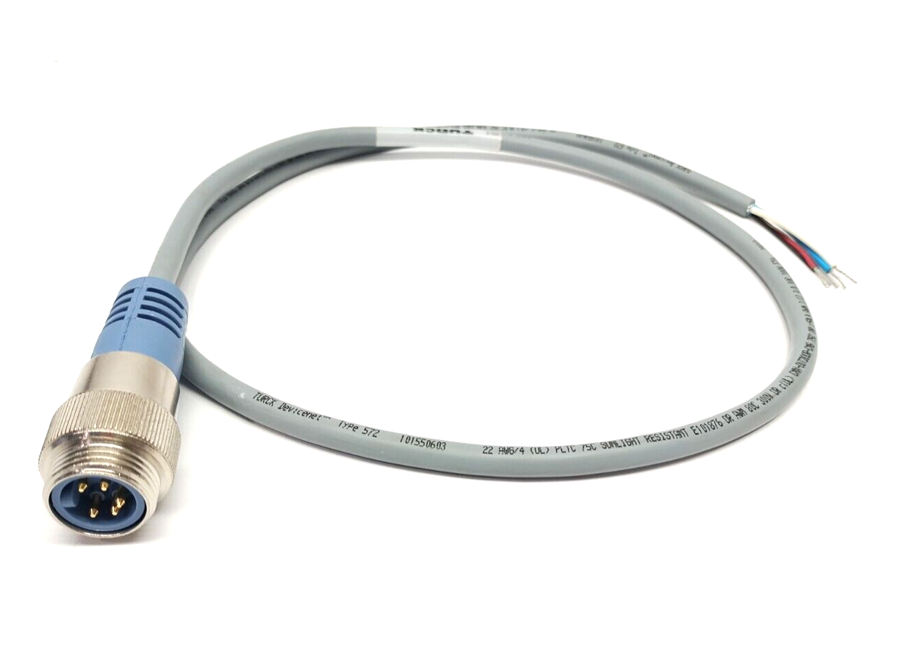 U0133-16, RSM 572-1M | Turck RSM 572-1M Cordset 7/8" Male 5-Pin To Leads 1m U0133-16 - New Other - Maverick Industrial Sales