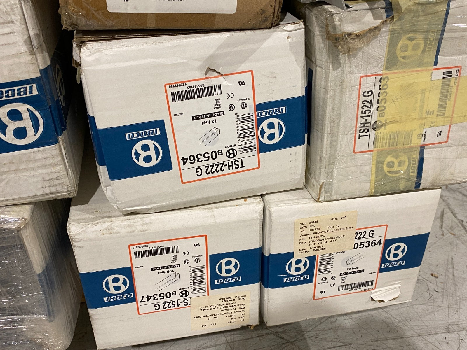 Iboco TSH-2222G, TSH-3030G, TSH 1515G, TSH-1522G, TSH-1010G Wire Duct LOT OF ALL - Maverick Industrial Sales