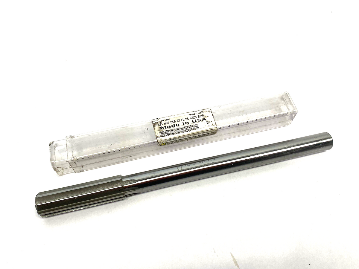 Yankee 433-.7495 HSS Chucking Reamer 8-Flutes 9-1/2" OAL - Maverick Industrial Sales
