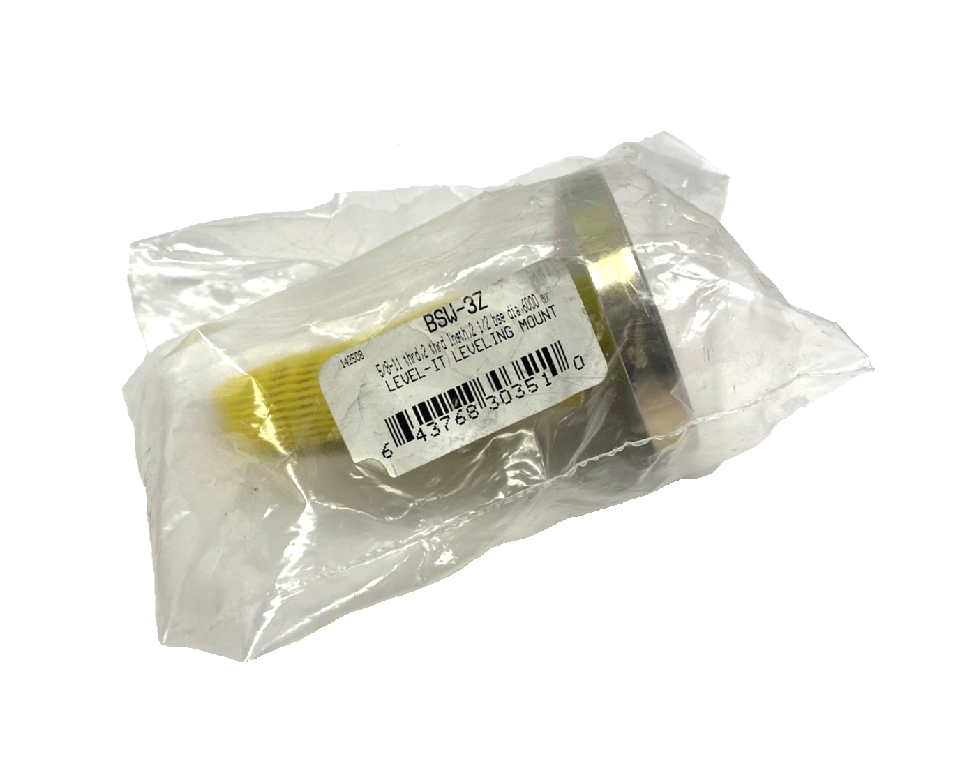 BSW-3Z | S&W Male 5/8"-11 Threaded Swiveling Leveling Mount/Foot 2-1/2" Dia. - New - Maverick Industrial Sales