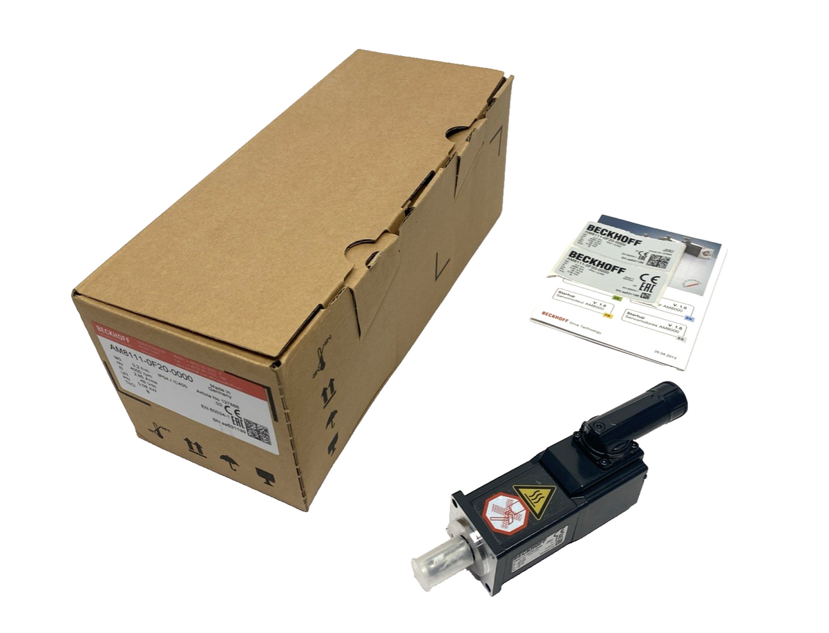AM8111-0F20-0000 | Beckhoff Servomotor 0.20 Nm 4000rpm 48VDC 0.08kW 40mm Flange - New - Maverick Industrial Sales
