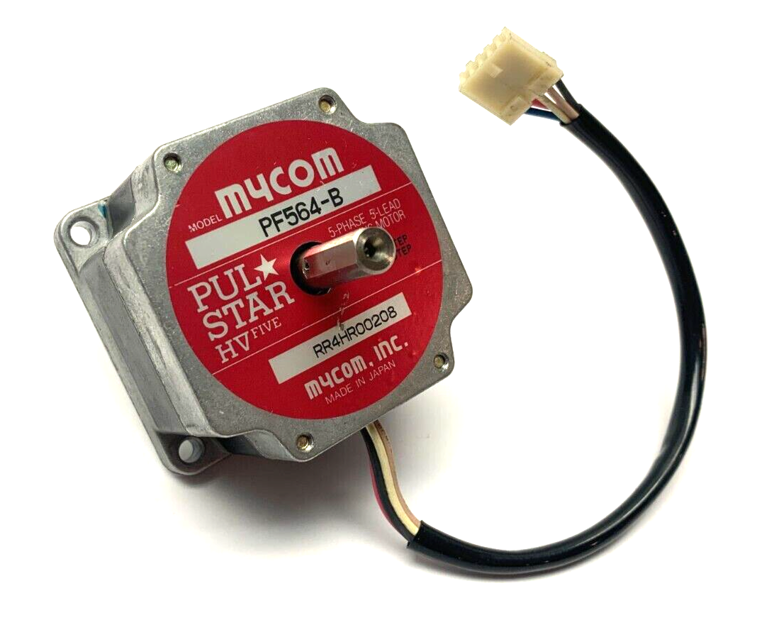 Mycom PF564-B Pulstar 5-Phase/Lead Stepping Motor 0.72/0.36 Degree Step - Used - Maverick Industrial Sales