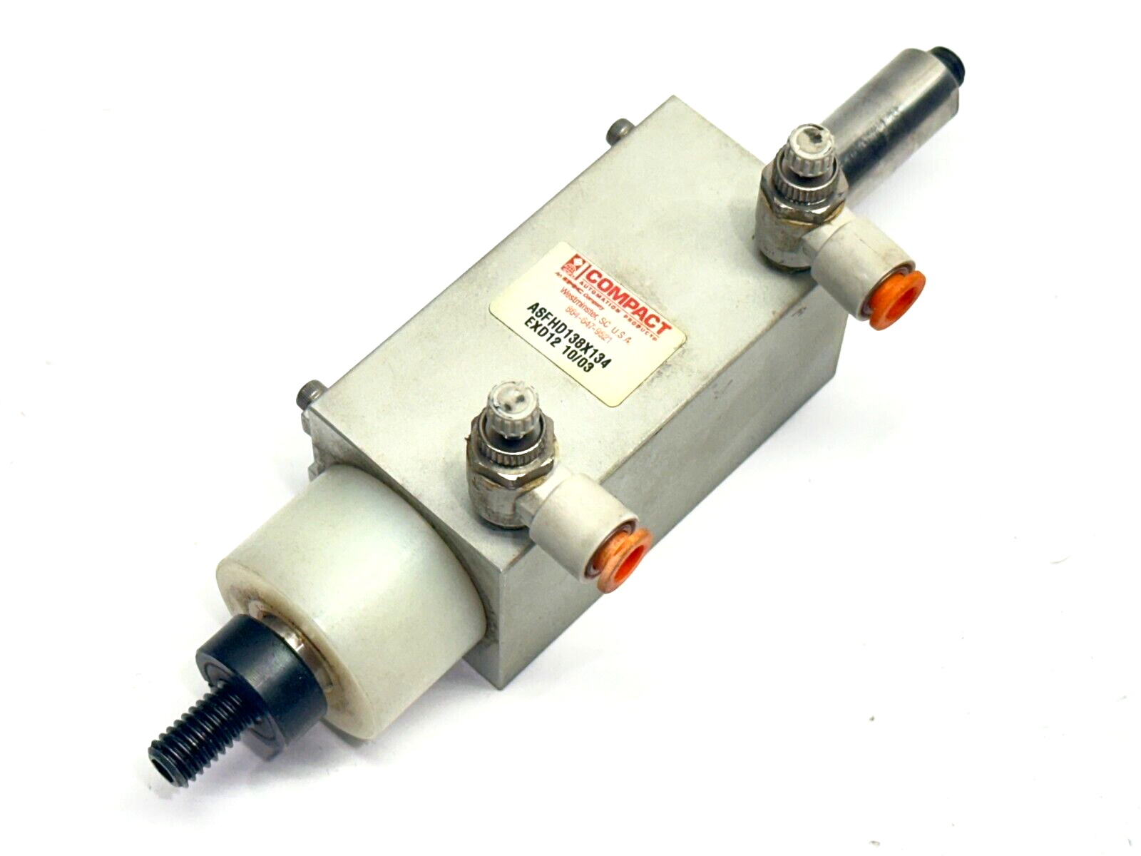 Compact ASFHD138X134 Pneumatic Cylinder 1-3/8" Bore 1-3/4" Stroke - Maverick Industrial Sales