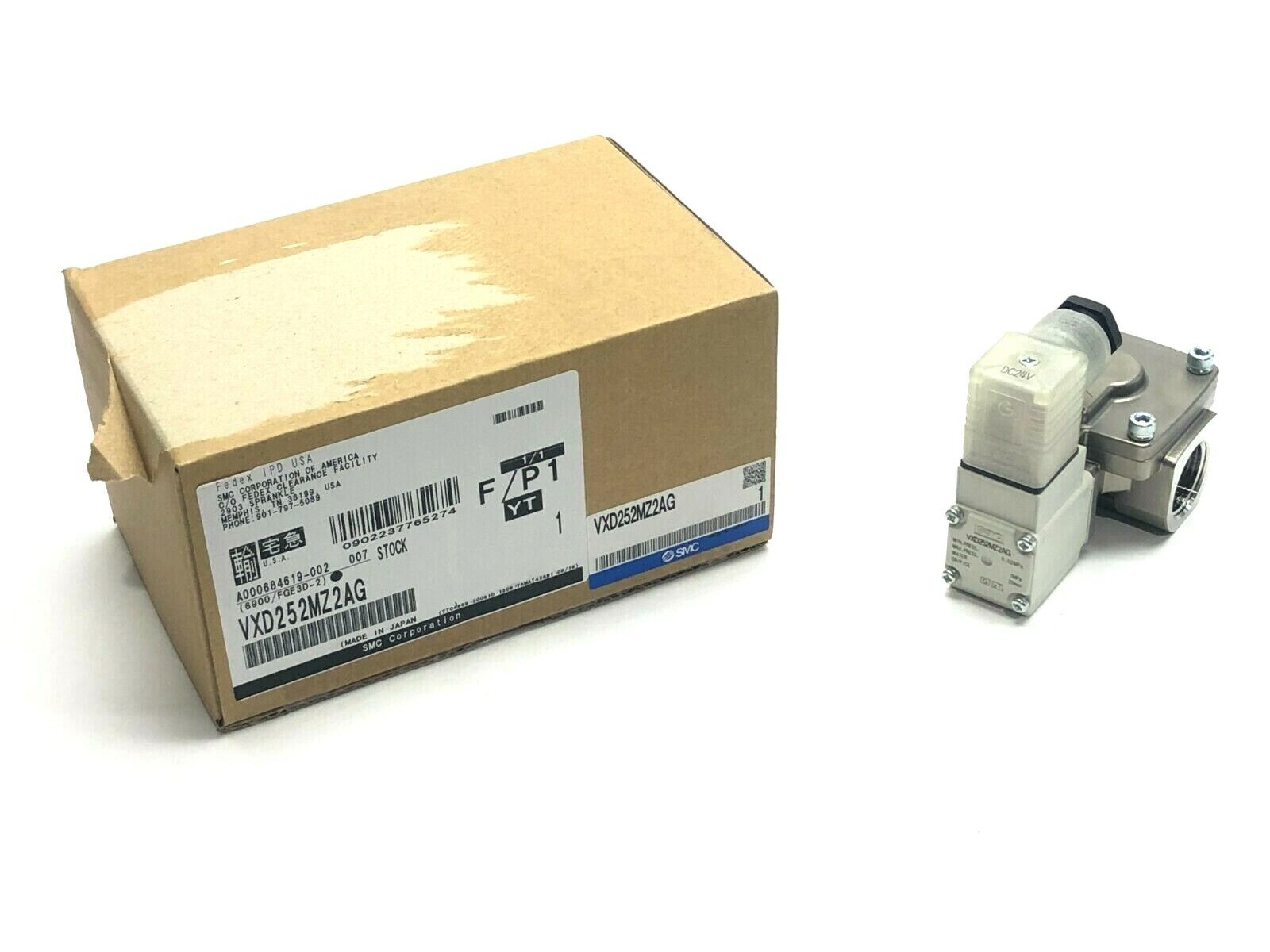 VXD252MZ2AG | SMC Pilot Operated Solenoid Valve 2-Way 1MPa - New - Maverick Industrial Sales
