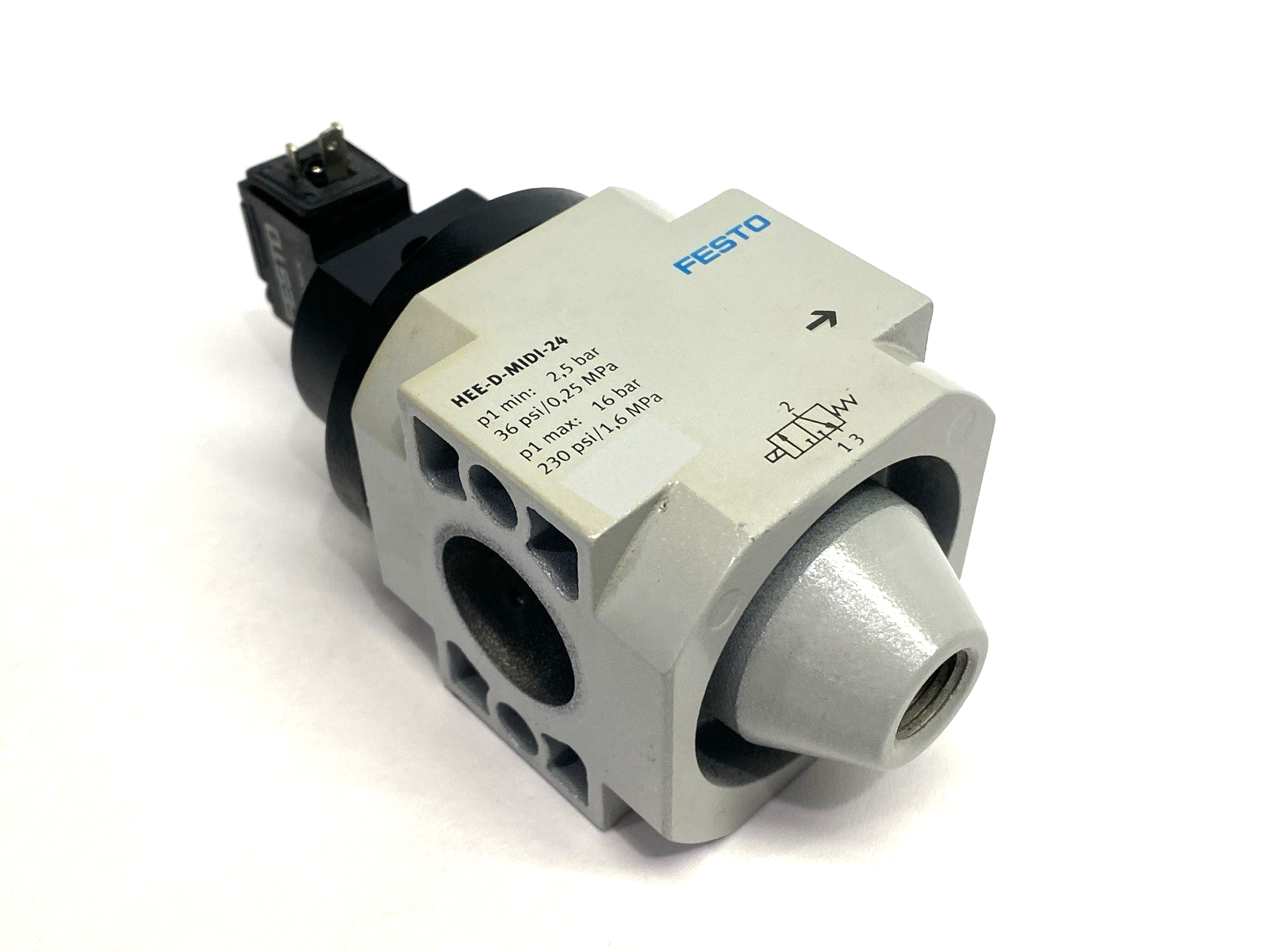 Festo HEE-D-MINI-24 Pneumatic Solenoid On/Off Valve 230PSI 172956 - Maverick Industrial Sales