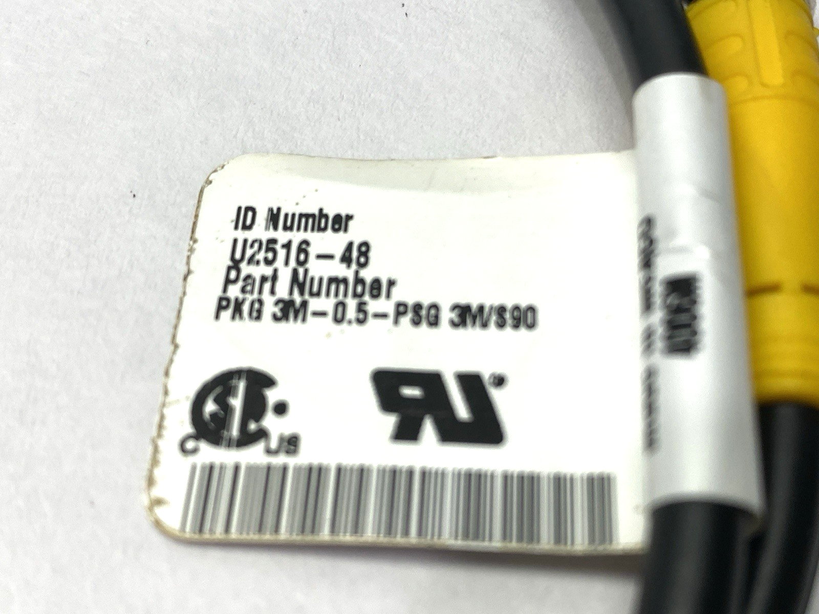 Turck PKG 3M-0.5-PSG 3M/S90 PicoFast Double-Ended M/F M8 3-Pin Cordset U2516-48 - New – Open box - Maverick Industrial Sales