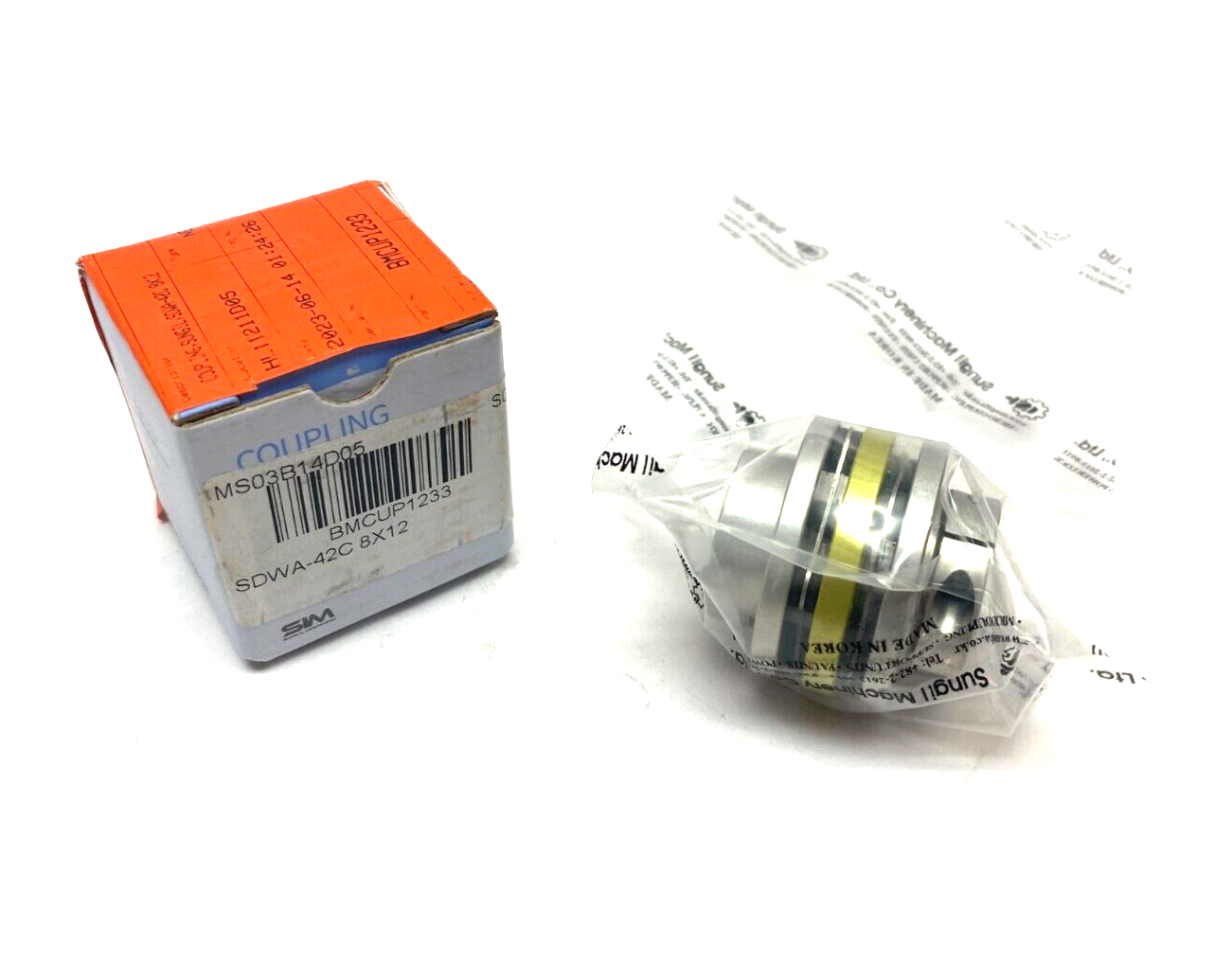 SDWA-42C 8X12 | Sung-IL Disc Camp Coupling Dual-Disc Zero Backlash - New - Maverick Industrial Sales