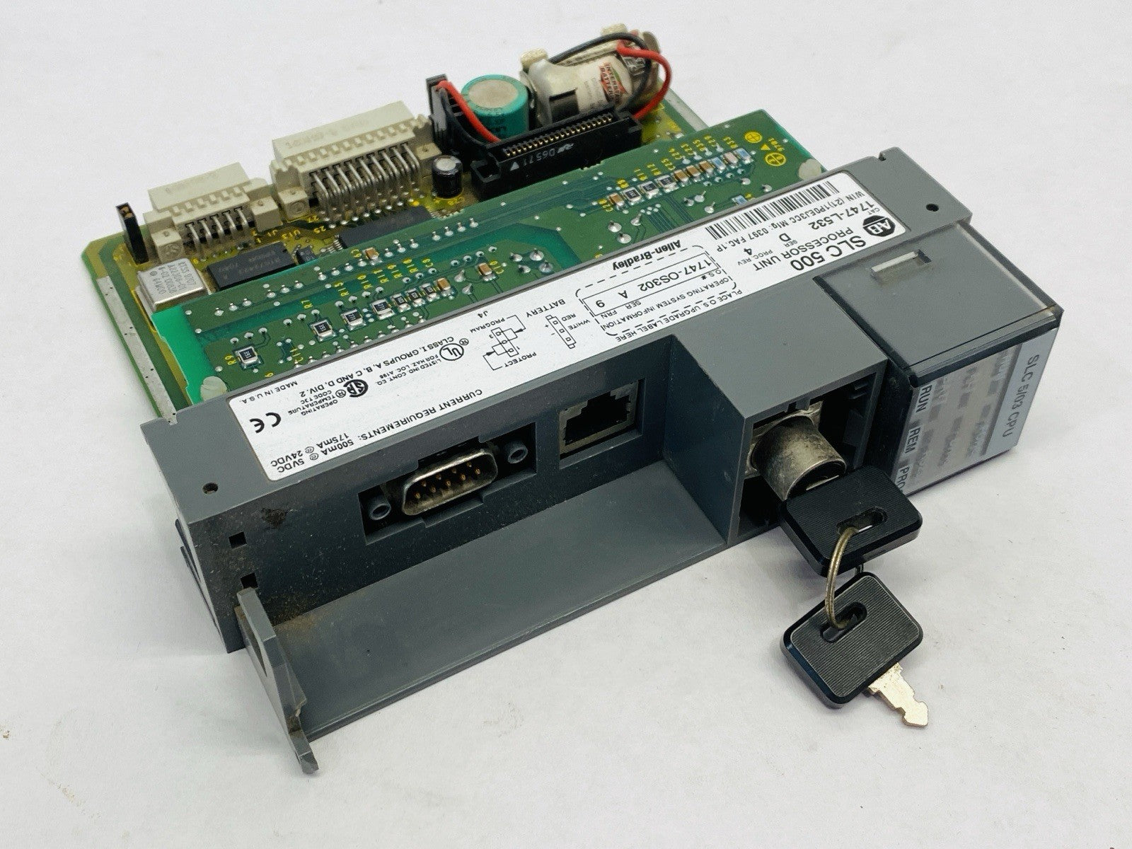 1747-L532 | Allen Bradley Ser D SLC 500 Processor Unit 1747-OS302 Ser A - Used - Maverick Industrial Sales