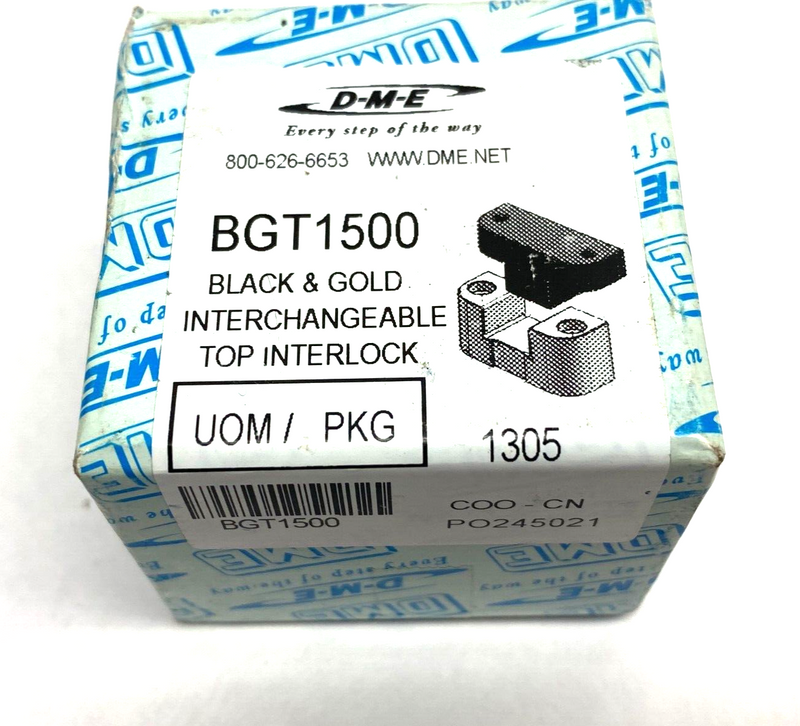 DME BGT1500 Black & Gold Interchangeable Top Lock 1.5" Width - Maverick Industrial Sales