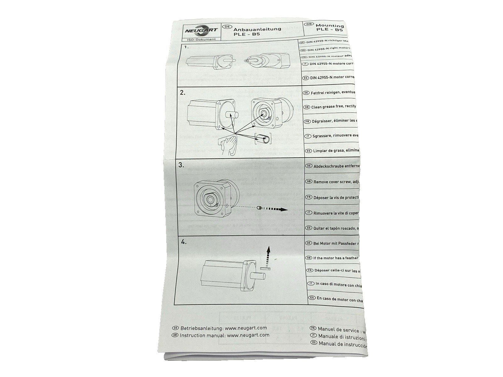 Neugart PLE040-003-SSSB3AA-Y8/25/30/45/B5/M3 Planetary Gear Motor 100393932 - New – Open box - Maverick Industrial Sales