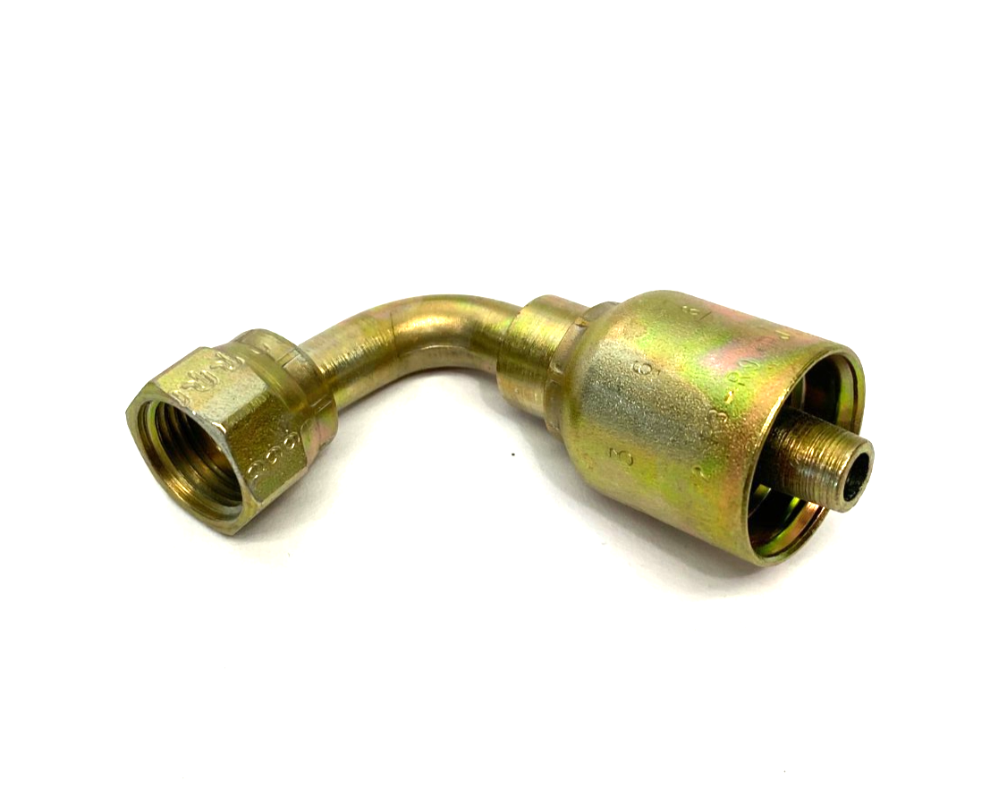 Parker 1L943-6-6 Crimp Style Hydraulic Hose JIC 37° Swivel Fitting 3/8" Hose - Maverick Industrial Sales