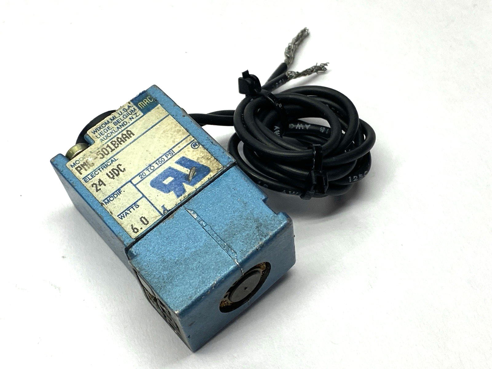 PMC-501BAAA | MAC Valves Solenoid Coil 6W 24VDC - Used - Maverick Industrial Sales