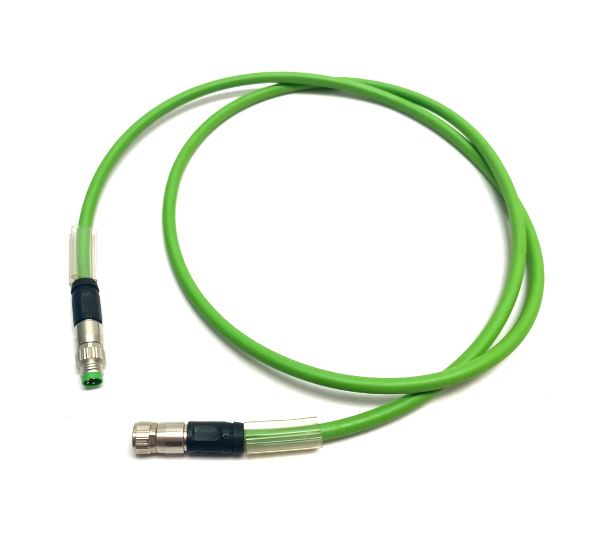 Beckhoff ZK1090-3132-0010 Double Ended EtherCAT Power Cable M8 4-Pin M to F 1m - Maverick Industrial Sales