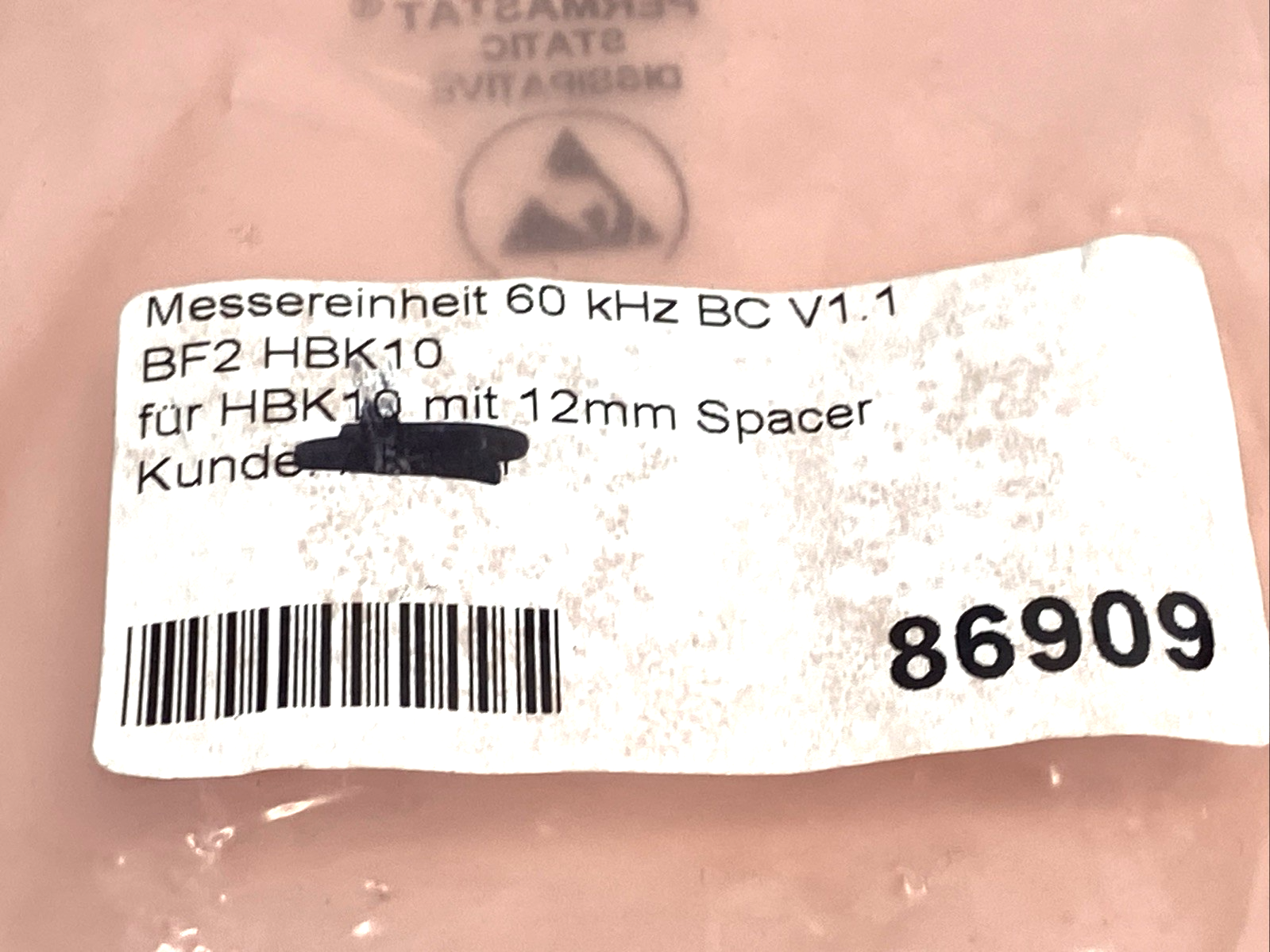 Hesse BF2 HBK10 Measuring Unit 60 kHz BC V1.1 Geeplus SC-P304-C10114, 86909 - Maverick Industrial Sales