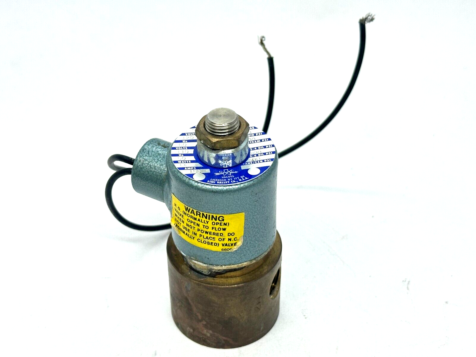 S402AF02V9BF5 | GC Valves Solenoid Valve 1/2" NPT 300PSI 1.85A 120V 11W - Used - Maverick Industrial Sales