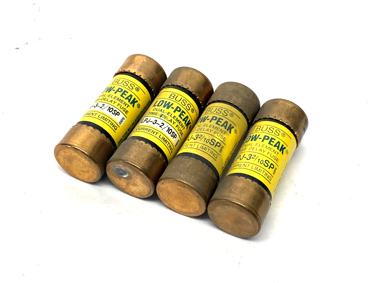 Bussmann LPJ-3-2/10SP Low-Peak Fuse 600VAC 300VDC 3.2A LOT OF 4 - Maverick Industrial Sales