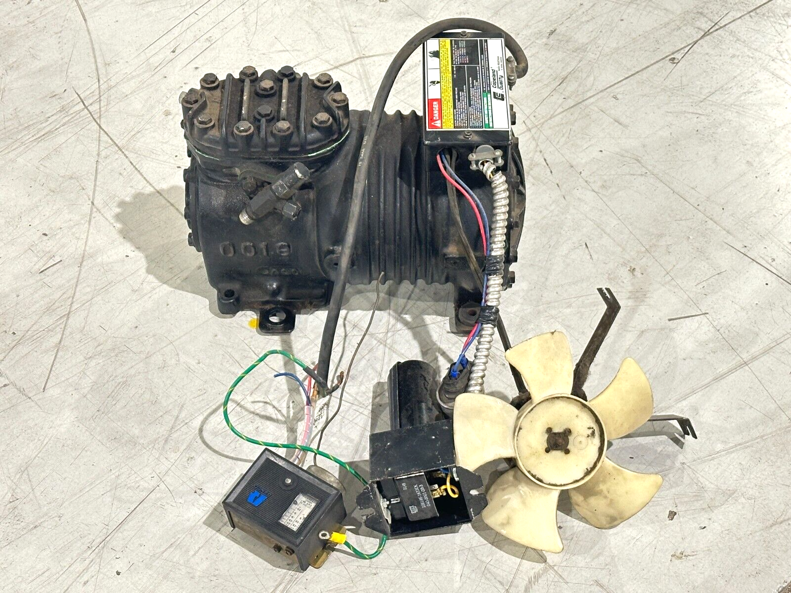 KAG2-0050-CAV-800 | Copeland Emerson Semi-Hermetic Compressor 208-230V 1PH MO - Used - Maverick Industrial Sales