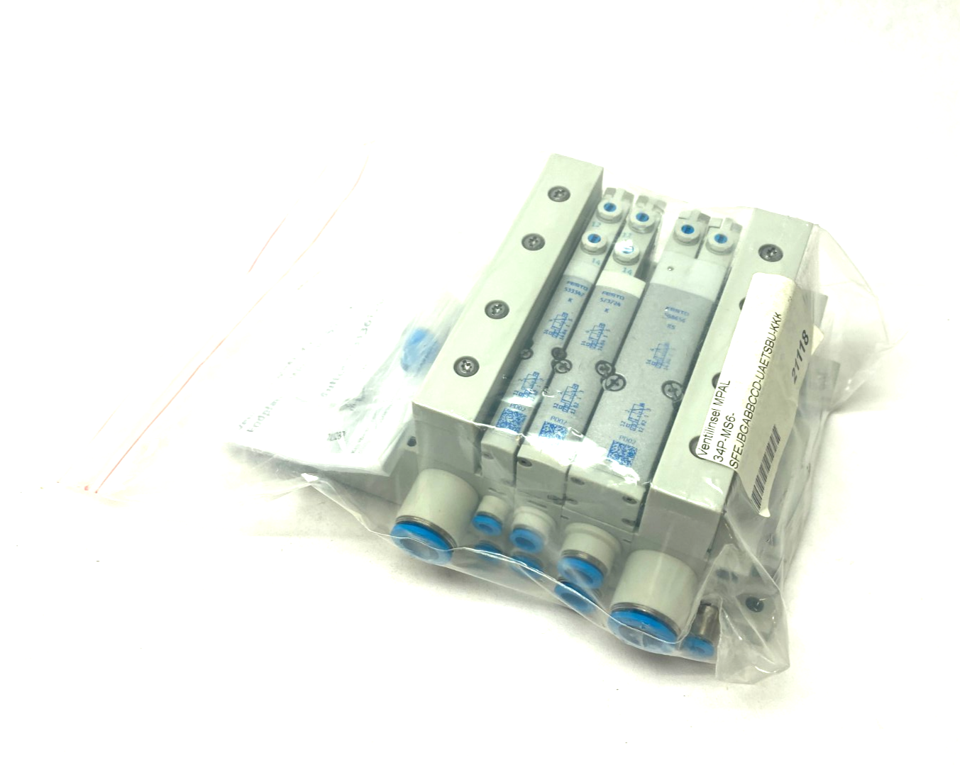 Festo 34P-MS6-SFEJBGABBCCD-UAETSBU-3K Configured Valve Manifold 569926 - Maverick Industrial Sales