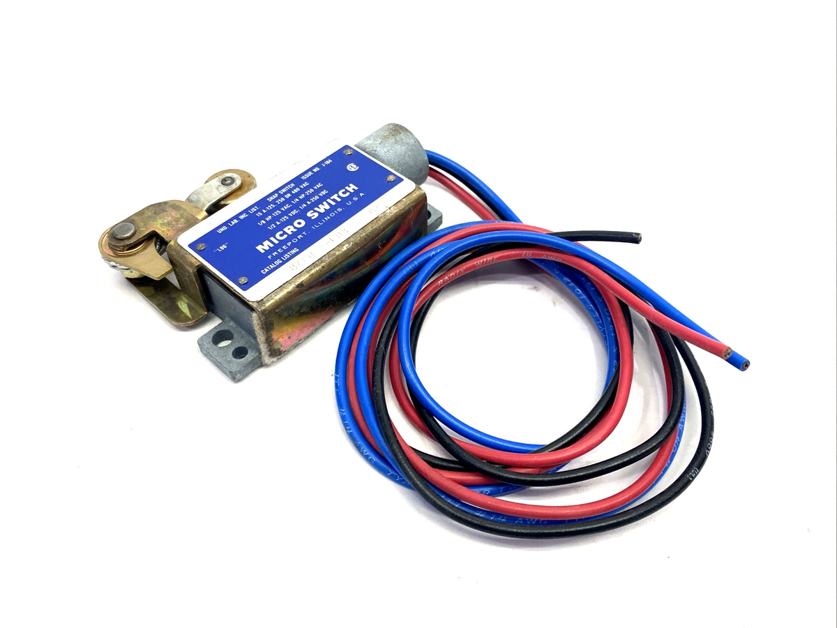 Honeywell BZLN-2-LH3 Micro Switch Snap Action Roller Lever Limit Switch 15A 125V - Maverick Industrial Sales