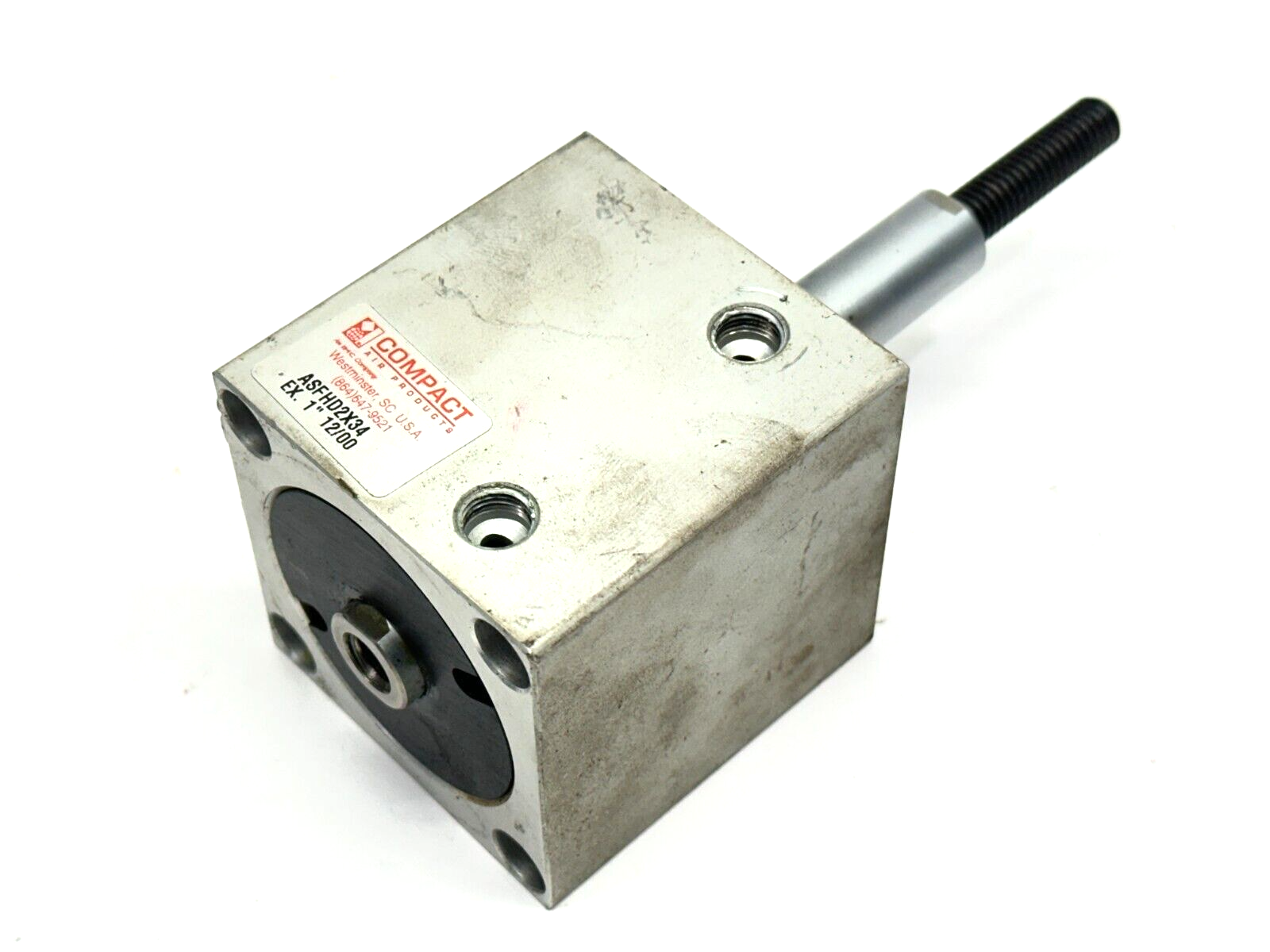 Compact Air Products ASFHD2X34 Double Ended Pneumatic Cylinder EX. 1" - Maverick Industrial Sales