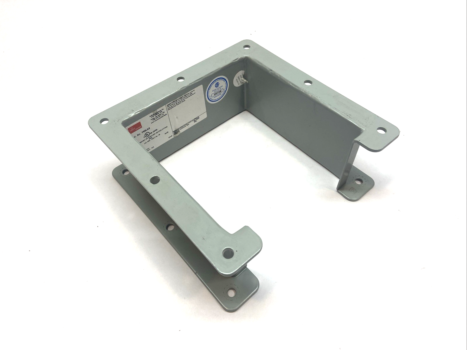 Hoffman F66LN3 Nipple Lay-in Hinged-Cover Gray 6" x 6" x 3" - Maverick Industrial Sales
