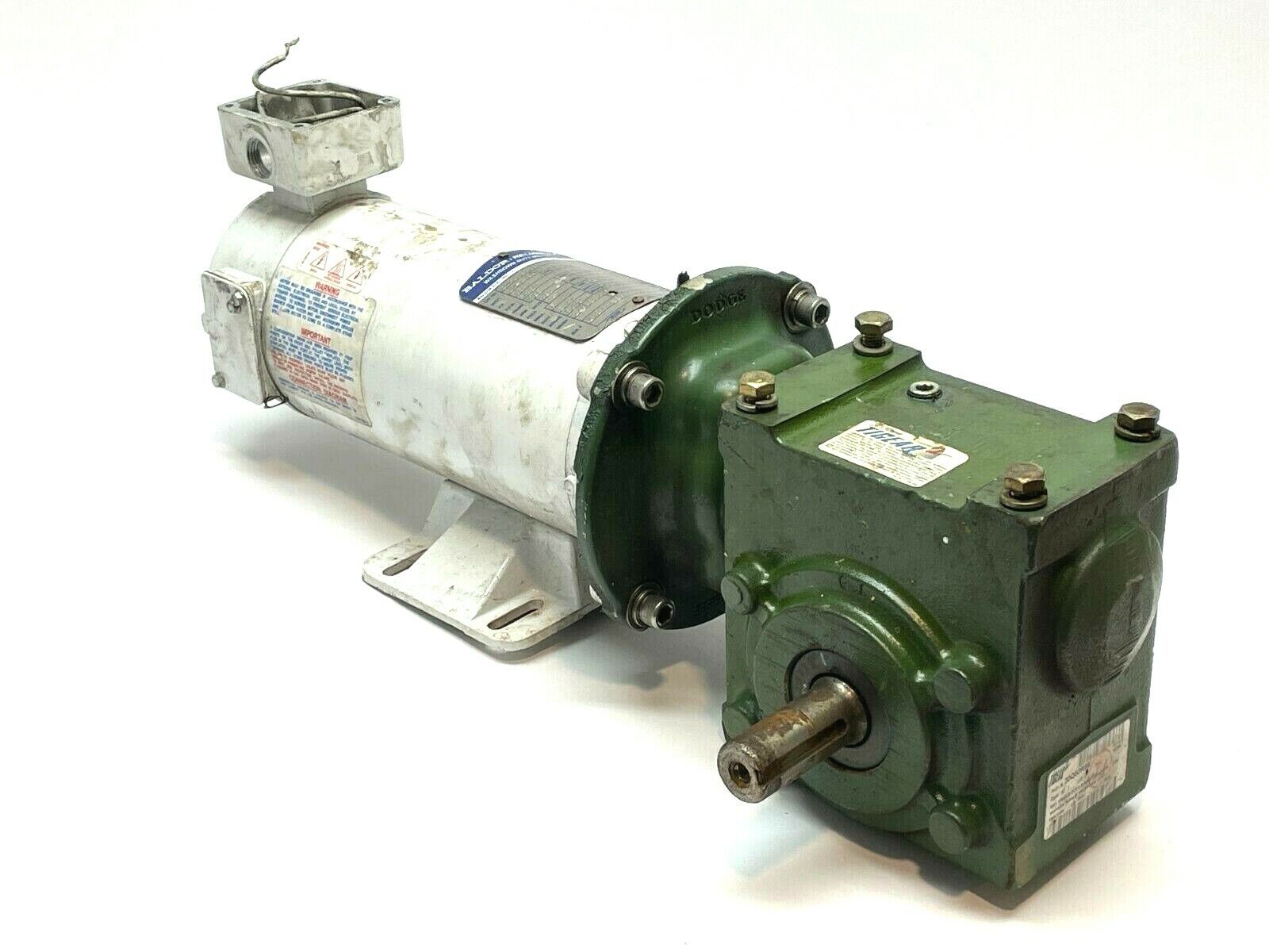 Baldor Tigear CDPWD3326 Washdown Duty Motor w/ Gear Reducer 20Q50R56 - For parts or not working - Maverick Industrial Sales