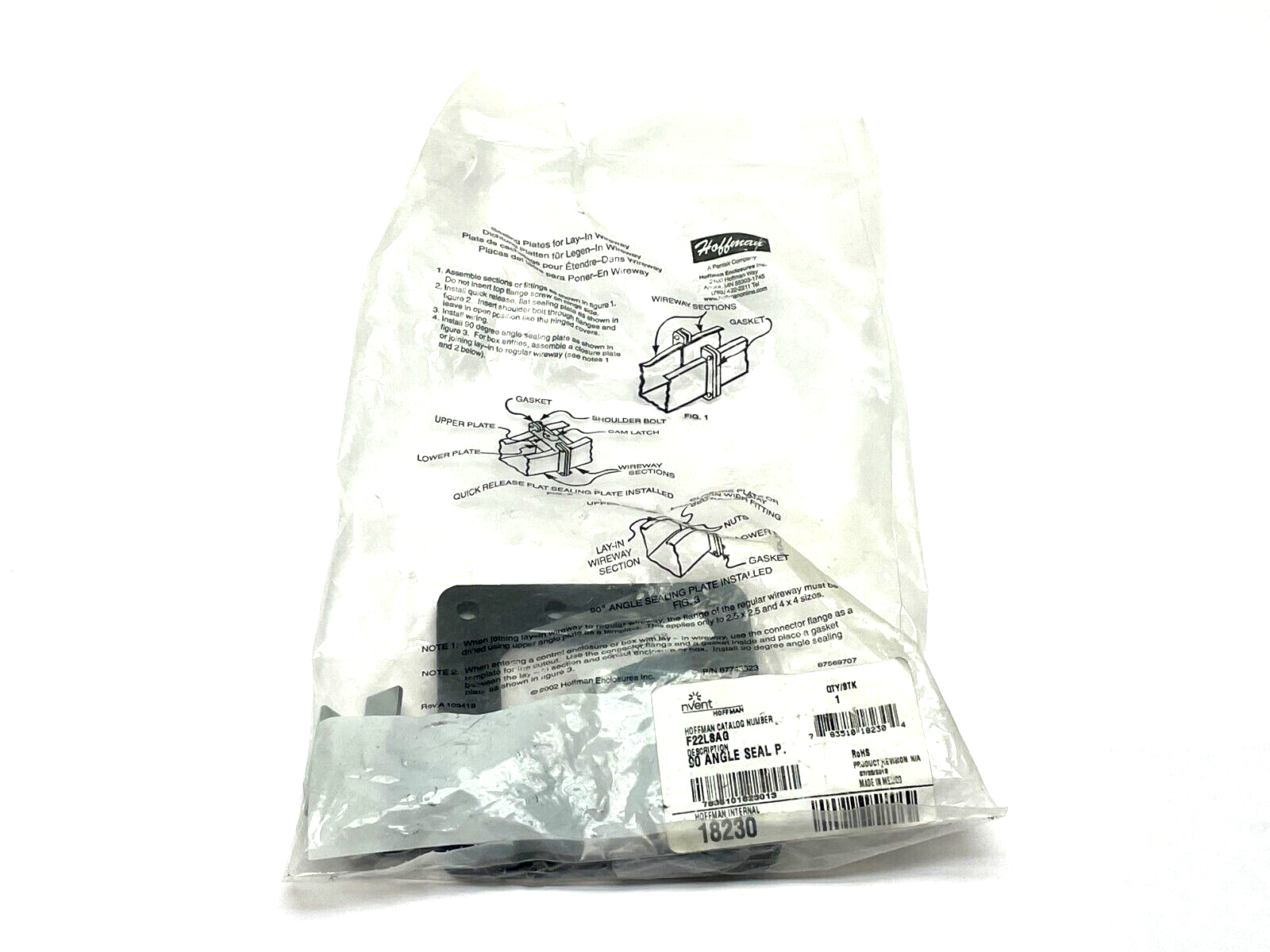 Hoffman F22SLSAG Angle Seal 90 Degree - New - Maverick Industrial Sales