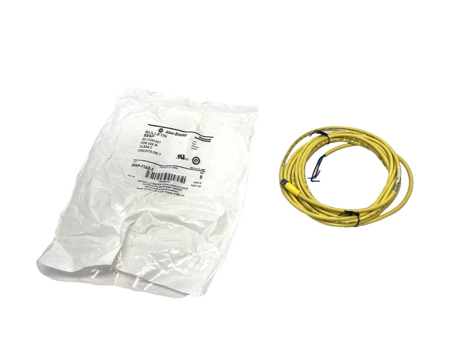 889P-F3AB-5 | Allen Bradley Ser. B Pico Cable 3-Pin 5m Female - New – Open box - Maverick Industrial Sales