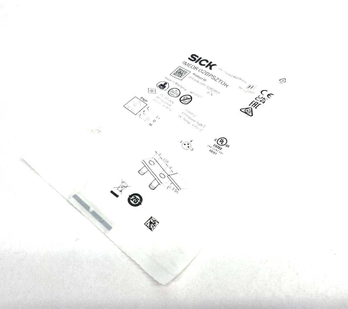 Sick IME08-02BPSZT0K Metric Inductive Proximity Sensor Sn=2mm 1040869 - Maverick Industrial Sales