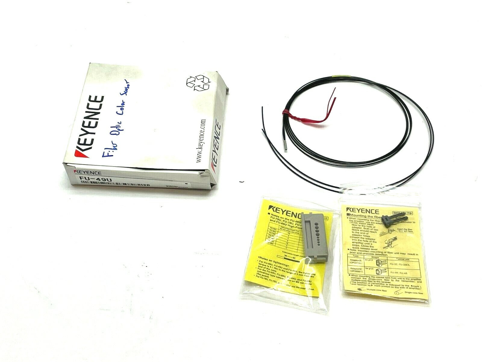 Keyence FU-49U Reflective Fiber Unit - Maverick Industrial Sales